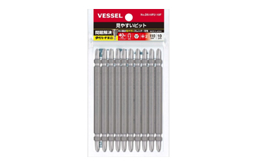 ベッセル 見やすいビット(両頭)(DS10P・10本組)(先細先端)